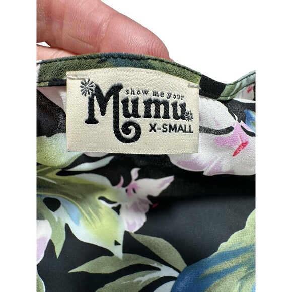 $215 Show Me Your Mumu Women's Green Disick Flutter Sleeve Shift Dress XS #E10-1 - Picture 6 of 10